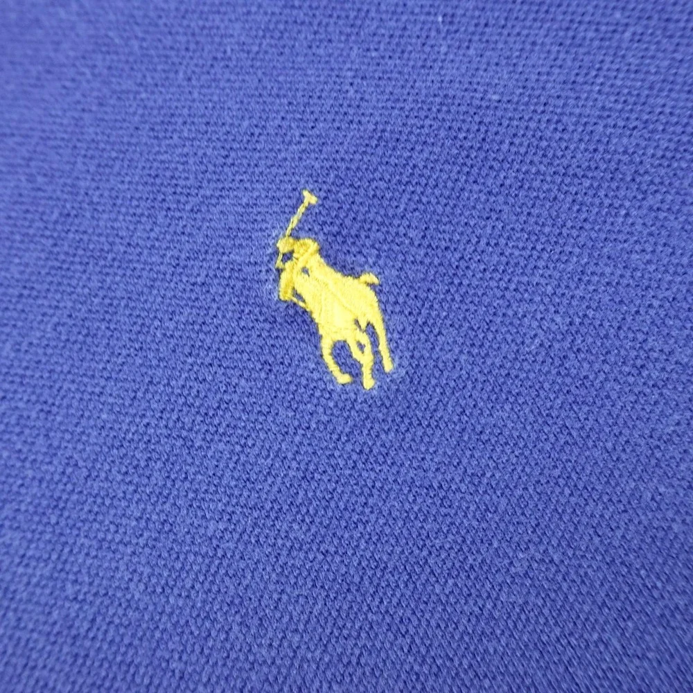 VTG Ralph Lauren Polo Shirt‎ Mens 3XB Blue Pique Pony Golf Short Sleeve Preppy